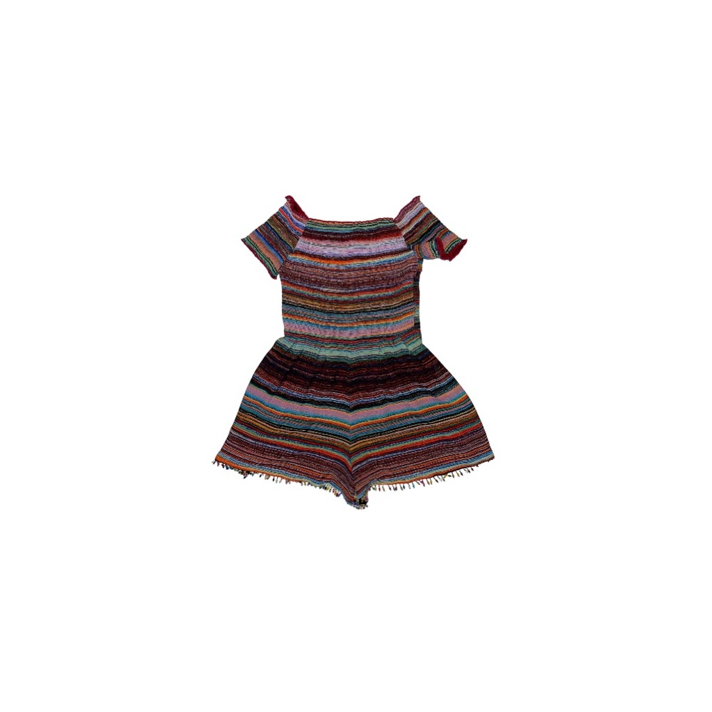 Nicole Miller New York Boho Rainbow Romper - Women’s Size Small